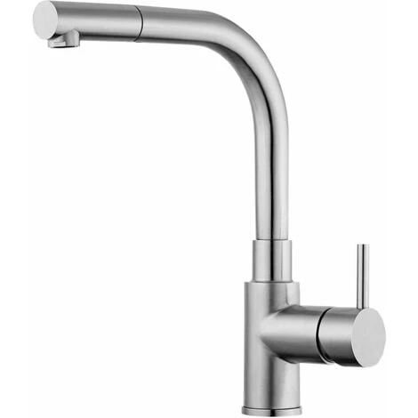 Mélangeur D'évier De Cuisine En Acier Inoxydable AISI303 Paffoni STEEL2 185 | Acier - Acier 3 Mélangeur D'évier De Cuisine En Acier Inoxydable AISI303 Paffoni STEEL2 185 | Acier - Acier