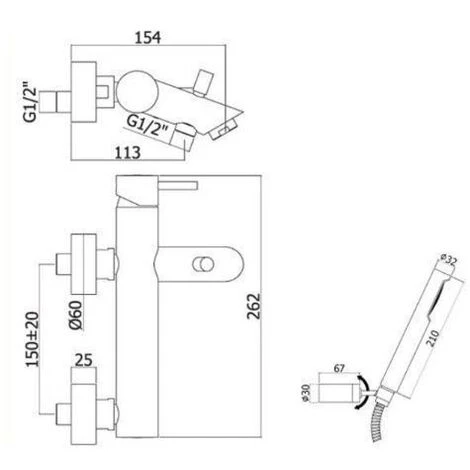 Paffoni Light - Set Mitigeur Bain/ Douche Noir Mat (LIG023NO) 4 Paffoni Light - Set Mitigeur Bain/ Douche Noir Mat (LIG023NO) – Image 2