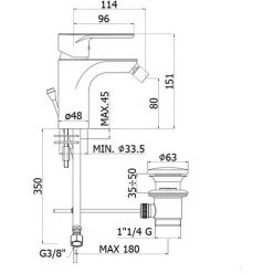 Ensemble De Mitigeurs Paffoni Green Haut Lavabo Et Bidet -PAFFONI Soldes 18063043 3