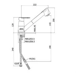 CA183CR Ligne Candy De Paffoni : Mitigeur D'évier Monotrou Avec Douchette Extractible En élégante Finition Chromée -PAFFONI Soldes 18063055 3