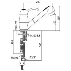 Mitigeur D'évier Monotrou Avec Douchette à 2 Jets Modèle FA183CR De Paffoni 5 Mitigeur D'évier Monotrou Avec Douchette à 2 Jets Modèle FA183CR De Paffoni -PAFFONI Soldes 18063071 2