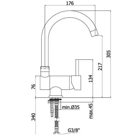 Paffoni SK189CR : Mitigeur évier Sous La Fenêtre Avec Finition Chromée 4 Paffoni SK189CR : Mitigeur évier Sous La Fenêtre Avec Finition Chromée – Image 2