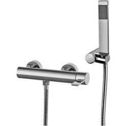 Mitigeur De Douche Paffoni Rock Avec Support Mural Articulé En Abs, Douche Et Flexible