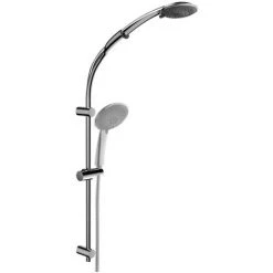 Rail Coulissant Paffoni Twin En Laiton Chromé Max. 653 Mm Et Douche Abs