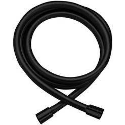 Flexible Paffoni Pvc Noir Mat 1/2''GX1/2''G Avec Double Calotte Conique, Un émerillon