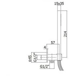 Composition De Douche Paffoni Avec Pomme De Douche Murale, Mitigeur Thermostatique Et Kit Duplex -PAFFONI Soldes 18081374 5