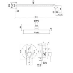PAFFONI Composition De Douche Stick Avec Pomme De Douche Ronde, Mitigeur Avec Inverseur Et Set Duplex -PAFFONI Soldes 18081380 3