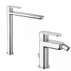 Mitigeur Lavabo Haut Paffoni Candy + Bidet Avec Vidage -PAFFONI Soldes 18108460 1