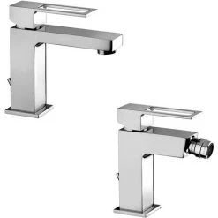 Paffoni Effe Ensemble Mitigeurs Lavabo Et Bidet Carré