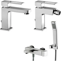 Paffoni Effe Ensemble De Mitigeurs Lavabo, Bidet Et Baignoire