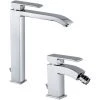 Ensemble De Mitigeurs De Salle De Bain Paffoni Level Haut Lavabo + Bidet