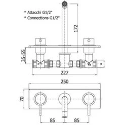 Mitigeur à Encastrer Pour Lavabo Paffoni Light LIG100CR -PAFFONI Soldes 18153449 3