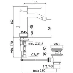 Ensemble De Mitigeurs Hauts Pour Lavabo Et Bidet Paffoni Light -PAFFONI Soldes 18153451 3