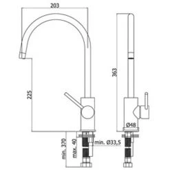 Mitigeur évier Monotrou Avec Bec Orientable Paffoni Light LIG180CR -PAFFONI Soldes 18153454 3