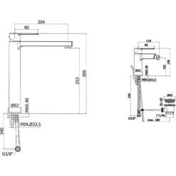 Paffoni Ringo Mitigeur Lavabo Haut + Bidet Avec Bonde 7 Paffoni Ringo Mitigeur Lavabo Haut + Bidet Avec Bonde -PAFFONI Soldes 18153459 3