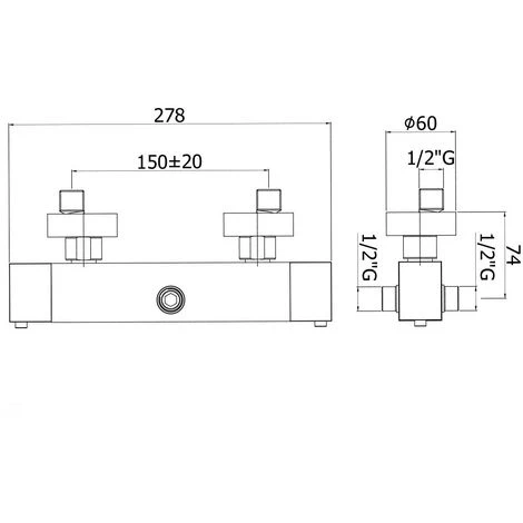 Paffoni Mod. LEVEL Mitigeur Thermostatique Douche Avec Inverseur LEQ269CR 4 Paffoni Mod. LEVEL Mitigeur Thermostatique Douche Avec Inverseur LEQ269CR – Image 2
