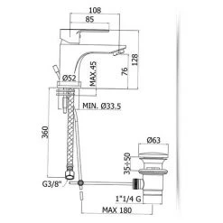 Ensemble De Mitigeurs Lavabo Et Bidet Paffoni Blu -PAFFONI Soldes 18231980 4