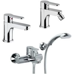 Ensemble De Mitigeurs Paffoni Blu Lavabo, Bidet Et Baignoire