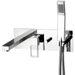 Mitigeur De Bain à Encastrer Paffoni Effe Avec Set De Douche Et Bec