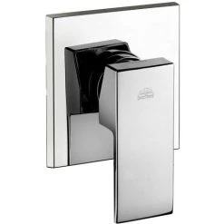 Mitigeur De Douche à Encastrer Paffoni Elle Poignée Carrée En Laiton Chromé Poli