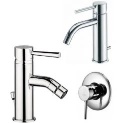 Paffoni Light Mitigeur Lavabo Avec Bonde, Bidet Avec Bonde Et Douche -PAFFONI Soldes 18525544 2