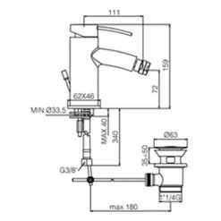 Mitigeur Lavabo Paffoni Berry Avec Bonde, Bidet Avec Bonde Et Douche -PAFFONI Soldes 18525551 2