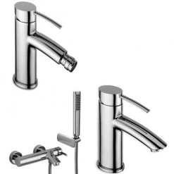 Paffoni Berry Mitigeur Lavabo Avec Bonde, Bidet Avec Bonde Et Baignoire