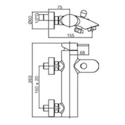 Paffoni Berry Mitigeur Lavabo Avec Bonde, Bidet Avec Bonde Et Baignoire -PAFFONI Soldes 18525554 3