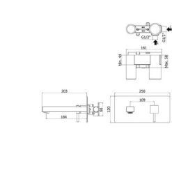 Mitigeur De Lavabo à Encastrer Paffoni Level Avec Bec Plat -PAFFONI Soldes 18525581 2