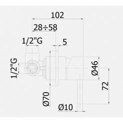Mitigeur De Douche à Encastrer Paffoni Steel En Acier Inoxydable Satiné -PAFFONI Soldes 18525638 3