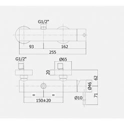 Mitigeur Douche Inversé Paffoni Steel Inox Satiné -PAFFONI Soldes 18525675 3