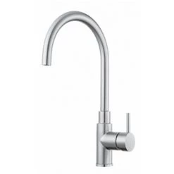 Paffoni Steel Mitigeur D'évier Latéral En Acier Inoxydable Satiné