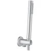 Ensemble De Douche Paffoni Steel Avec Support Intégré Rond -PAFFONI Soldes 18525710 1