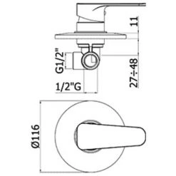 Mitigeur De Douche à Encastrer Paffoni Sly Laiton Chromé -PAFFONI Soldes 18525829 3