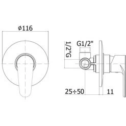 Mitigeur De Douche à Encastrer Paffoni Green Sans Inverseur -PAFFONI Soldes 18526078 3