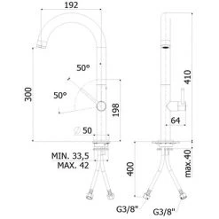 Mélangeur De Cuisine Paffoni Modèle Chef CH180CR 9 Mélangeur De Cuisine Paffoni Modèle Chef CH180CR -PAFFONI Soldes 18528021 4