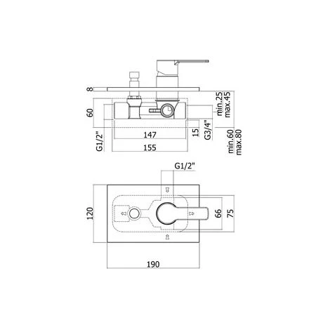 Mitigeur De Douche à Encastrer Paffoni Red Avec Inverseur Automatique 4 Mitigeur De Douche à Encastrer Paffoni Red Avec Inverseur Automatique – Image 2