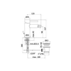 Mitigeur De Bidet Avec Bonde Paffoni Stick Avec Bonde -PAFFONI Soldes 19857942 3