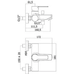 Set Paffoni Red Mitigeur Lavabo Avec Bonde + Bidet Avec Bonde + Baignoire -PAFFONI Soldes 19857957 4