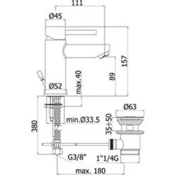 Paffoni Stick Mitigeur Lavabo Avec Bonde, Bidet Avec Bonde Et Baignoire 8 Paffoni Stick Mitigeur Lavabo Avec Bonde, Bidet Avec Bonde Et Baignoire -PAFFONI Soldes 19857963 3