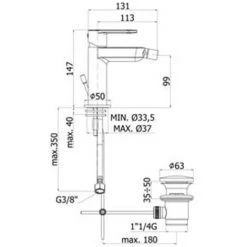 Mitigeur Lavabo Paffoni Candy Avec Bonde, Bidet Avec Bonde Et Douche -PAFFONI Soldes 19857970 4