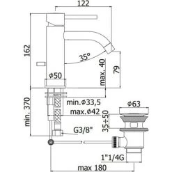 Mitigeur Lavabo Avec Bonde Paffoni Light En Laiton Chromé -PAFFONI Soldes 19857973 2