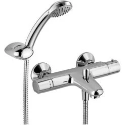 Mitigeur Bain Thermostatique Avec Inverseur Et Kit De Douche Paffoni Equo Star New