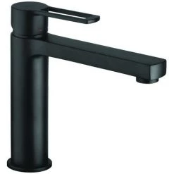 Paffoni Ringo West Mitigeur De Lavabo Avec Mousseur, Noir Mat (RIN074NO)