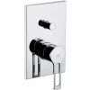 Paffoni Ringo West Set Façade De Douche 2 Sorties + Corps D'encastrement, Chrome (RIN015)