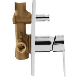 Paffoni Ringo West Set Façade De Douche 2 Sorties + Corps D'encastrement, Chrome (RIN015) -PAFFONI Soldes 35646585 3