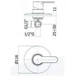 Miscelatore Per Lavabo E Incasso Doccia In Colore Cromo Paffoni KITBLU1 | Chromé - Chromé -PAFFONI Soldes 41951158 3