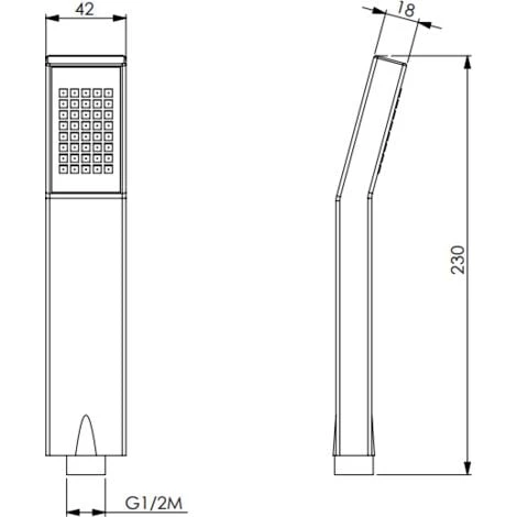 Douche Rectangulaire En ABS Chromé Paffoni ZDOC054CR | Chromé - Chromé 4 Douche Rectangulaire En ABS Chromé Paffoni ZDOC054CR | Chromé - Chromé – Image 2