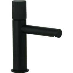 Mitigeur Lavabo En Laiton Avec Bec Allongé Paffoni Jo JO071CR-JO071NO | Noir Mat - Sans Vidage - Noir Mat