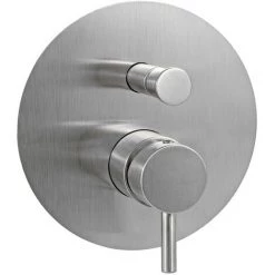 Mitigeur De Douche à Encastrer Avec Inverseur Pneumatique Paffoni Light Effet Satiné